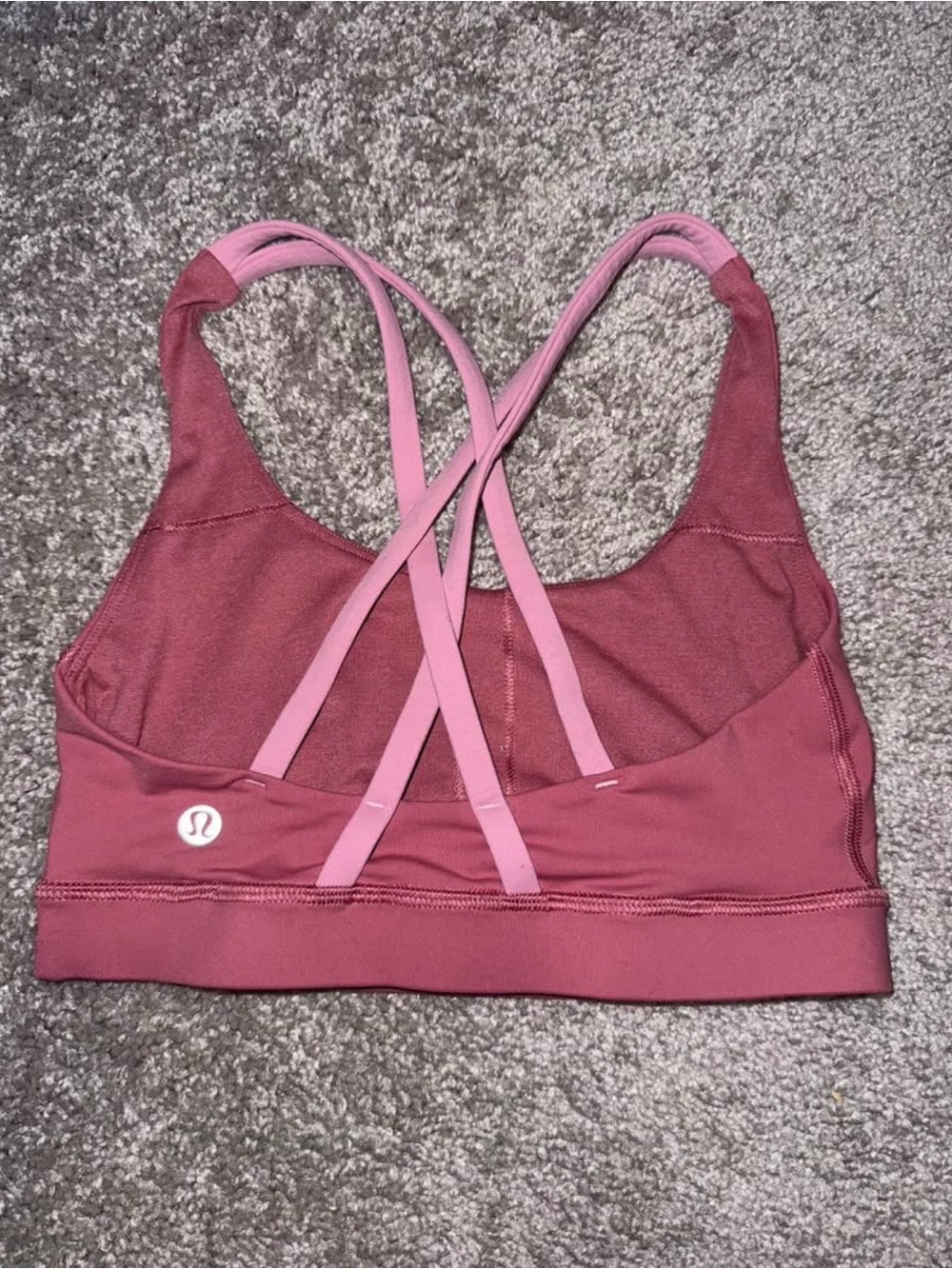 Lululemon Women’s Pink Cross-Back Sports Bra